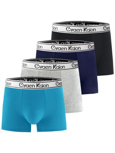 [EvaenKalon]ボクサーパンツメンズ下着6枚セット、4枚組前閉じ綿パンツメンズ3D立体成型吸水速乾抗菌防..