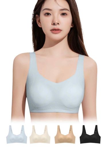 [veimia]小さく見せるブラ胸を小さく見せるブラ【約2カップ・二重リフトでたるみ防止】ノンワイヤー垂..