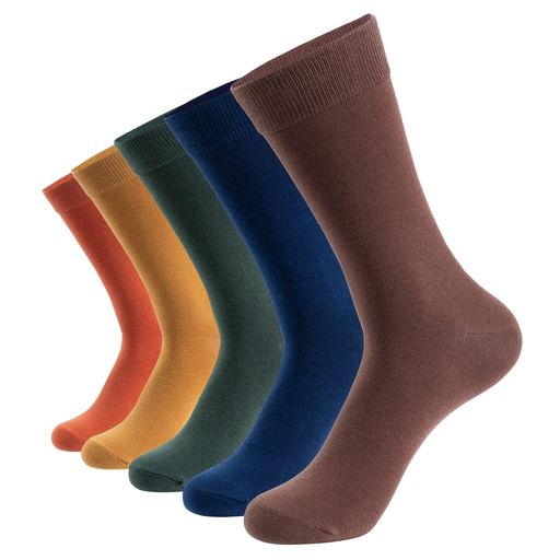 [Ecmln]靴下メンズビジネスソックス吸汗通気性クルーソックス防臭耐久高級綿カジュアルスポーツ春秋冬通勤トラベル出張学生5足セット25-27cm(組み合わせ)