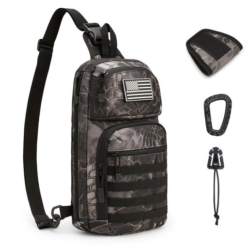 [G4Free]10LタクティカルEDCスリングバッグバックパックミリタリーMolleチェストショルダーアサルトパ..