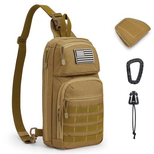 [G4Free]10LタクティカルEDCスリングバッグバックパックミリタリーMolleチェストショルダーアサルトパ..