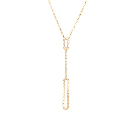 [Moonstan]ネックレスレディース人気ロングネックレスy字ゴールドシルバーサージカルステンレス金属ア..