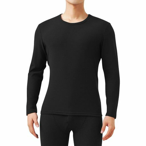 [Up2Fantasy]冬用インナー保温上下セット暖かく快適な冬用ベースレイヤー防寒着厚手長袖部屋着ラウンド..