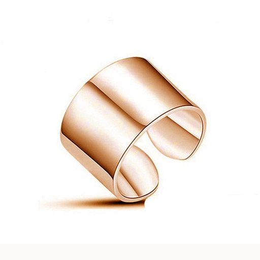 TICENTRALステンレスリング関節リング幅1.4cmワイド指輪メンズレディースシンプルアクセサリー(ピンク..