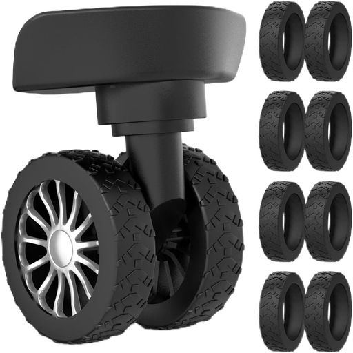 MAEXUSスーツケースタイヤカバー荷物ホイールカバー【8枚セット】スーツケースタイヤカバー傷防止固定..