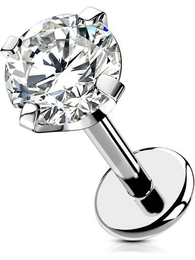 OUFERボディピアスプッシュインリップスタッド18Gヘリックスピアスジュエリーチタンラブレットピアスス..