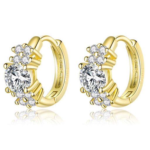 DAZZARRYピアスレディース人気フープピアススワロフスキージルコニアリングピアスワンタッチ両耳金属ア..