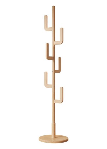 Mangowood天然木製ポールハンガー木製コートハンガー-かばんかけスタンド無垢材ハンガーポールツリーハンガーコート掛け服掛け衣類収納|玄関|木目|高さ180...