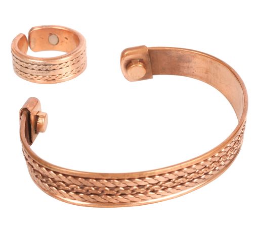 [Touchstone]タッチストーン手作り銅磁気ヒーリングハンドフォージドソリッドおよびハイゲージスパイラ..