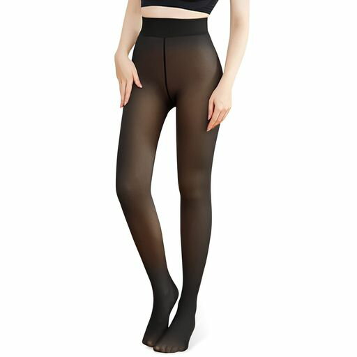 [susurrus]透け感タイツレディース裏起毛ストッキング防寒タイツ着圧冬厚手暖かい素肌感レギンス美脚美..