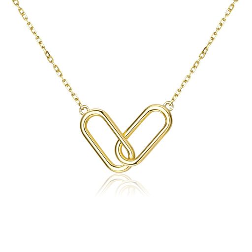 [LOYALLOOK]14Kネックレスレディース人気ゴールドペンダントネックレス女性ハートロックチョーカーネッ..