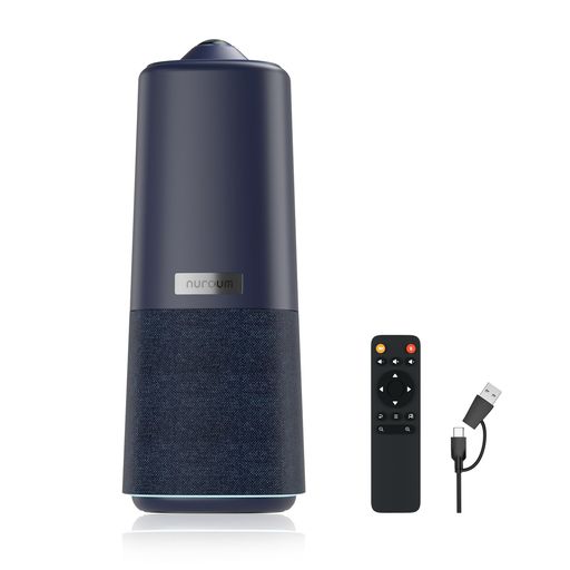 Nuroum360Proウェブカメラweb会議用360°カメラマイクスピーカー搭載一体型USBプラグ&プレイAIビデオモード自動フォーカスズームノイズキャンセリングオールインワンウェブカメラZoom/Teams/Google