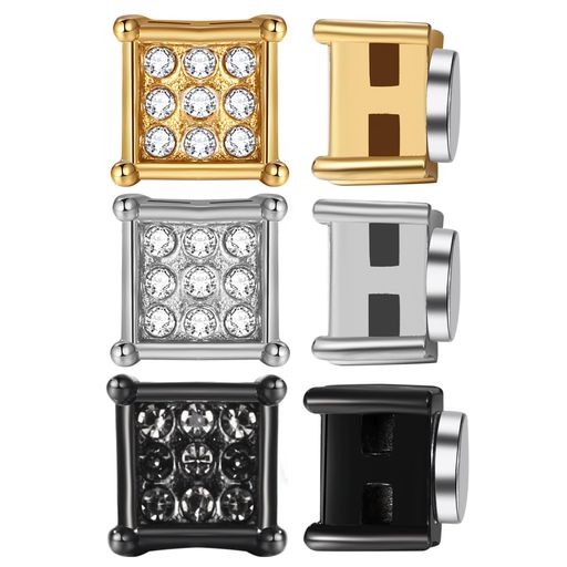 マグネットピアス磁石フェイクピアスイヤーカフ:ダイヤピアスステンレスシンプルファッションピアスブラック-誕生日記念日クリスマスバレンタインデー彼氏彼女プレゼント