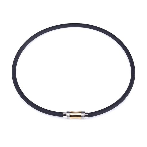 [FUANNA]磁気チタンネックレスネックレスシリコンステンレスゲルマニウム磁気ジョイントペンダントファ..