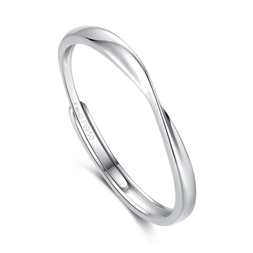 [FANCIME]プラチナリング指輪Pt950メンズリング調節可能輝きギフトボックス付ギフトラッピング付メンズ母の日クリスマス誕生日プレゼント(14号~20号調節可能一枚)