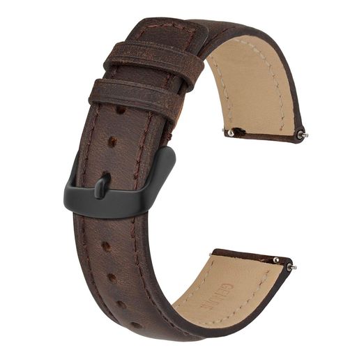 【高級な素材】厳選されたクレージーホースレザー(CrazyHorseLeather)を採用しております。耐久性と柔軟性に優れて、非常に品質感のあるクラシックなストラップです。 【丈夫で快適】純粋な手作りで、お届け時時計バンドは少し硬いですが、使っていくうちに徐々に革が柔らかくなり、腕に馴染んでき、とても快適です。男女通用で、お客様にとってこれは恋人、お友達、家族、そして自身への最良の贈り物です。 【サイズ】バンドの長さは120mm/80mm(尾錠を除く)です。8つ穴があり、適合手首の長さは150-210mmです。カシオ、シチズン、セイコー、ティソ、オメガなど時計に適合することができます。詳細寸法について、サイズ表をご参照ください。 【装着簡単】Watchバンドはクイックリリースピンを備えています。指でスプリングバーをスライドさせるだけで、時計バンドを交換できます。 【サービス】本革ですので、水濡れや長時間の使用には色褪せなどの状況が避けられません。直接に水浸透をご避け下さい。商品にはご質問がございましたら、ご遠慮なく、弊社のカスタマーサービスにご連絡ください。24時間以内に返信します。