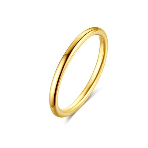 [RAFER]シンプル指輪細身内側甲丸仕上げ316L製各種サイズ甲丸色褪せず耐引掻冷静気質婚約指輪リング幅..