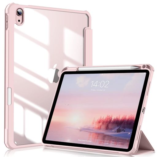 【対応機種】iPad(A16)11世代2025モデル(モデル番号:A3354/A3355/A3356)、iPad第10世代10.9インチ2022(モデル番号:A2696/A2757/A2777)専用スマートケース、カバー。(ご注意:iPadの他のモデルには対応していません、ご注文の際に、お手元機種の背面にあるモデル番号を確認をお願い致します。) 【材質&amp;外観】ケースの表面はPUレザー素材を利用して、軽量、超薄を備えます。透明バックカバーの枠は柔軟なTPUを採用して、取り付けも簡単にできます。軽量のソフトシェル設計により、シェルの体積を増やすことなく保護を向上できます。電源ボタン、音量ボタン、スピーカー穴等、iPadを隅々までカバーし、非常に優れた保護力を発揮。(注:透明部分の表裏の保護フィルムを剥がしてください) 【ApplePencil収納可能】内蔵の鉛筆スロットは、ApplePencilを保管するための安全で便利な場所を提供します。収納や持ち運びに便利です、いつでもどこでもiPadを快適に使えます。