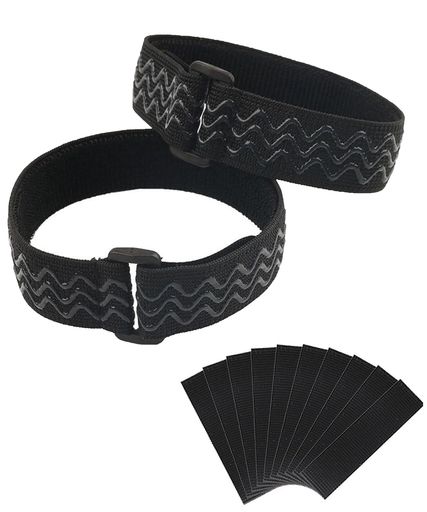 [Vitalux]ハイブーツ用滑り止めベルト高筒ブーツ脱げ防止目立たない面ファスナー式弾性保持ベルトサイ..