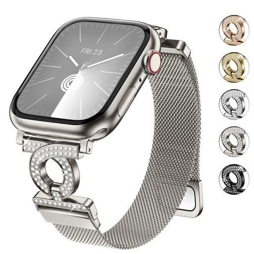 [wutwuk]アップルウォッチバンドキラキラコンパチブルiwatch49mm46mm45mm44mm42mm41mm40mm38mmに対応ブレスレット(2)