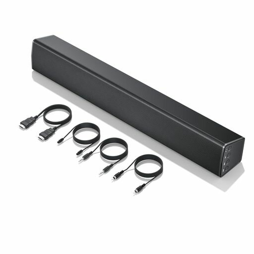 Erasinyサウンドバーテレビ用スピーカーBluetooth対応音楽/ゲーム/映画3つEQモードUSB再生/AUX/光デジタル/HDMI(ARC)対応