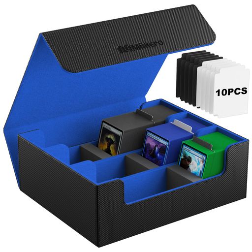 Mlikeroデッキケースカードケース大容量1800枚収納カードケーストレカマグネットトレカケースストレー..