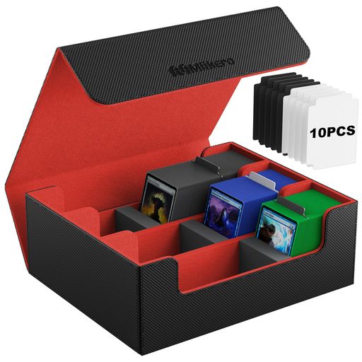 Mlikeroデッキケースカードケース大容量1800枚収納カードケーストレカマグネットトレカケースストレー..