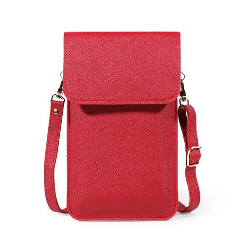 【商品規格】商品サイズ:約20*12*1cm / 商品重量:約111g / 商品特徴:6.9インチまで対応、入れたままで画面操作ができる軽量コンパクトなスマホポーチです。 多機能収納:スマホを入れたまま操作できる軽量コンパクトなスマホポーチ。クレジットカードやポイントカード、お札やウェットティッシュなど最低限の必要なものが入ります。 快適なショルダータイプ:斜め掛けのショルダーバッグタイプで両手が自由になるケータイショルダーです。お子様のいるママさんも抱っこしたままお出かけできます。ショルダーストラップは肩に優しい柔らかい合成レザーを採用。長時間のお出かけでも負担は少なく楽々です。 様々なシーンで活躍:通勤やオフィスで仕事中もスマートフォンだけは手放せない、常に持ち歩く必要がある時もポケット代わりのポシェットが役に立ちます。また、旅行先の散策やテーマパークなどのレジャーの際も最小限の荷物で身軽に行動が可能です。 薄型軽量デザイン:超軽量設計で、薄型のスリムなデザインにより持ち運びに便利です。ワインレッドのおしゃれなカラーで、日常使いからお出かけまで幅広くご使用いただけます。