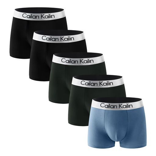 [Aibso]ボクサーパンツメンズ下着5枚セット男性用下着3D立体成型前閉じボクサーブリーフ吸水速乾通気性