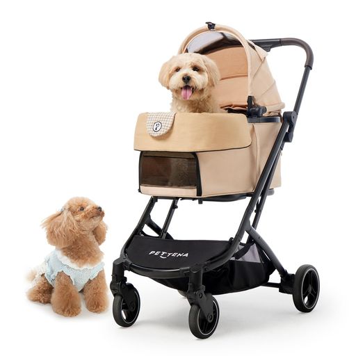 【最新の1秒コット付折り畳み】PETTENAペットカート小型犬分離型犬カート耐荷重25kg「X-FOLD」技術キャ..