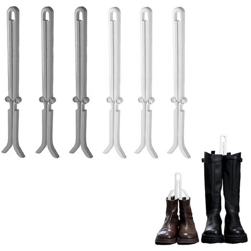 [koundeneko]ブーツキーパー6個セット折りたたみ式ロングブーツ用サポートフレーム変形防止シワ防止消..