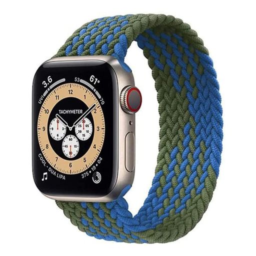 コンパチブル apple watch アップルウォッチ用バンド iwatch 柔らかいシリコーン糸混紡リサイクルヤーン素材 ブレイデッドソロループ 編組バンド apple watch