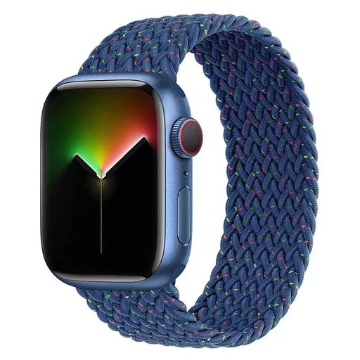 コンパチブルapplewatchアップルウォッチ用バンドiwatch柔らかいシリコーン糸混紡リサイクルヤーン素材ブレイデッドソロループ編組バンドapplewatch