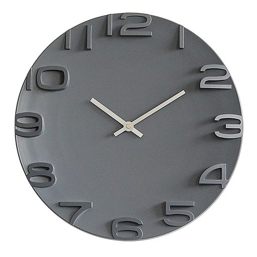 IFEND掛け時計おしゃれデジタル壁掛け時計静音北欧シンプル大きい35CM4色自宅寝室インテリア連続秒針お洒落装飾乾電池別売(グレー(針:白))