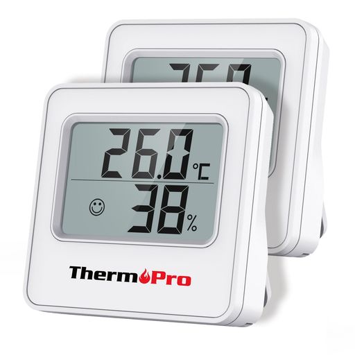 ThermoPro温湿度計温度計デジタル湿度計室温計大画面コンパクト高精度センサー見やすい顔マーク快適度..