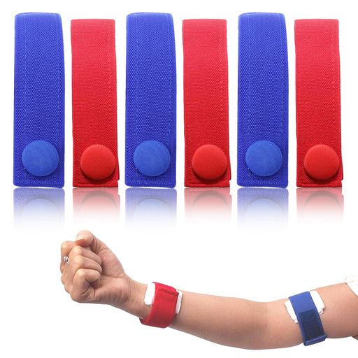 止血帯6個セット止血バンド透析用(34cmと32cm長さ3cm横幅)止血バンド看護師ナース注射用保護パッド病院..