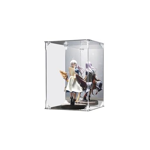 Other - YFYUNDUDU八番屋フィギュアケースアクリルケースマグネット式UVカットおクリアケースショーケース高い透明度ミラーフィニッシュ組み立て式防汚れ手袋-クリーニングクロス付きフィギュア…