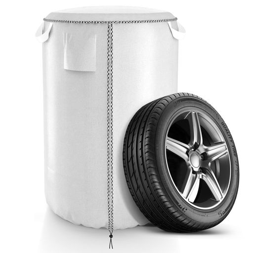 SDAVOタイヤカバー屋外防水タイヤ収納袋タイヤ4本【取っ手と換気窓付き】タイヤ収納カバー600D厚手タイヤ保管カバー普通自動車用タイヤ保管袋紫外線防止劣化・汚れ防止防風5年以上の耐…