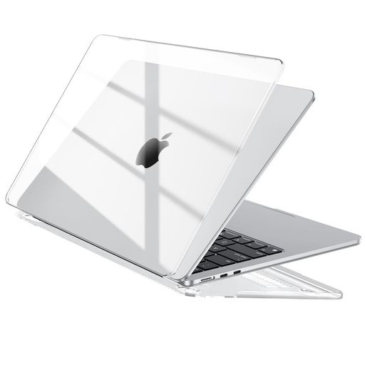 EooCoo対応2025MacBookAir15インチケースM4M3M2チップ付き20242023リリースA3241A3114A2941カバー-クリスタルクリア