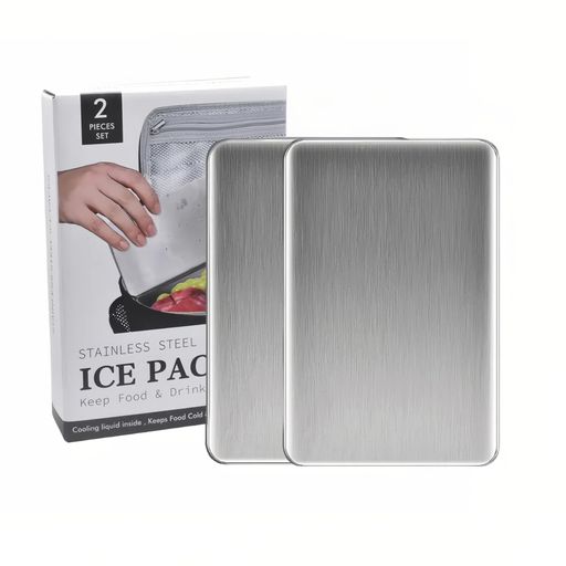 BDBステンレス保冷剤アイス保冷剤長時間強力倍速凍結驚異の保冷力繰り返し使用可高耐久1/2/4個セットア..