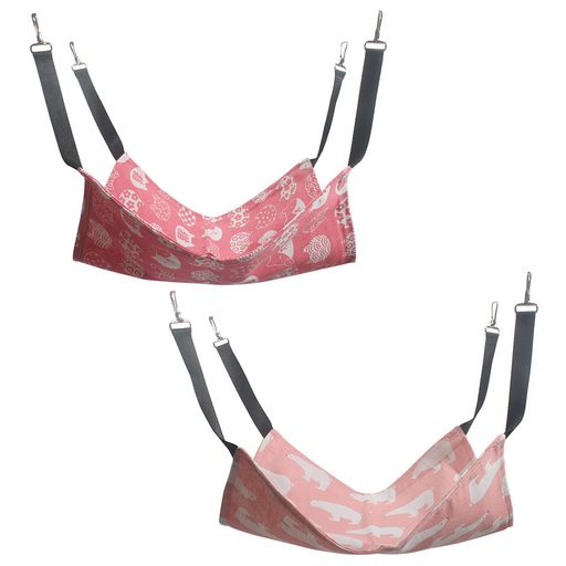 2枚入猫ハンモックハムスターハンモックメタルバックル付き小動物昼寝ハンモック夏用27*27cm通気性ぶら..