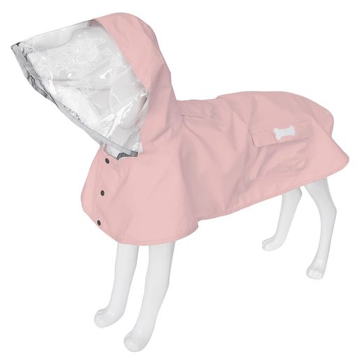 Rakuten - MAMORE犬用レインコートポンチョカッパドッグ雨具着脱簡単防水撥水防風反射材フード付き丈夫軽量速乾小型犬中型犬大型犬梅雨対策散歩防雨通気可愛い(S-ピンク)