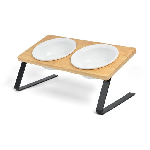 LINECY猫食器台食器スタンド斜め餌入