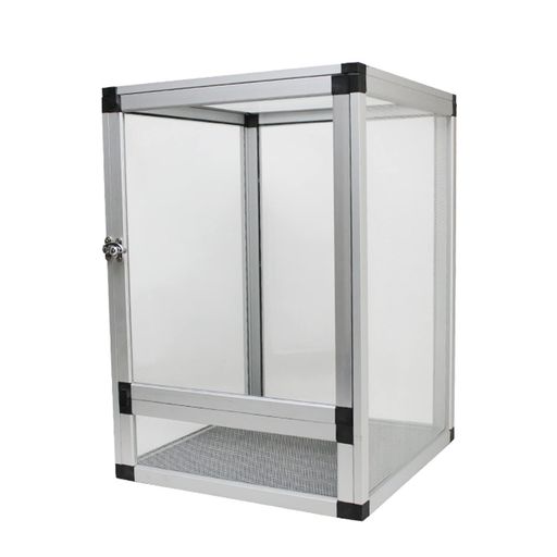 YangAera爬虫類飼育ケージ両生類ケージ室内換気良好アルミ合金フレーム製手入れが簡単トカゲのカメ観察..