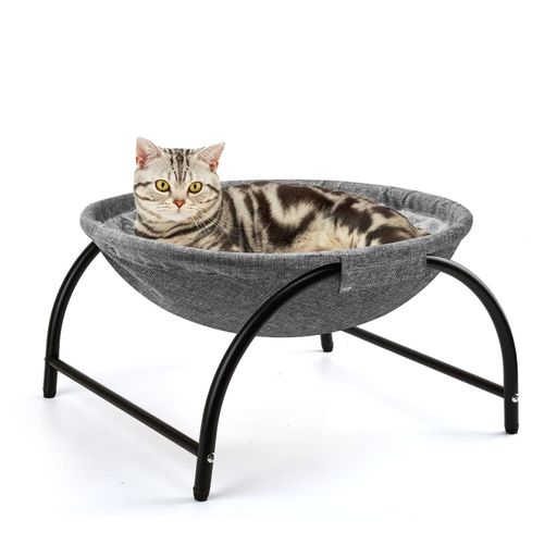 LIFLIX猫ベッドハンモック柔らかい猫寝床自立式置き型組み立て取り外し可能洗えるフラシ天