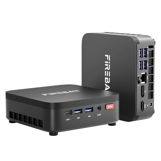 FIREBAT ミニPC AMD Ryzen 4300U(ターボ 3.7GHz)、LAN/WiFi 6/Bluetooth 5.2、4K トリプルディスプレイ対応デスクトップPC(Type-C/HDMI/DP、4K @60Hz 対応)、16GB