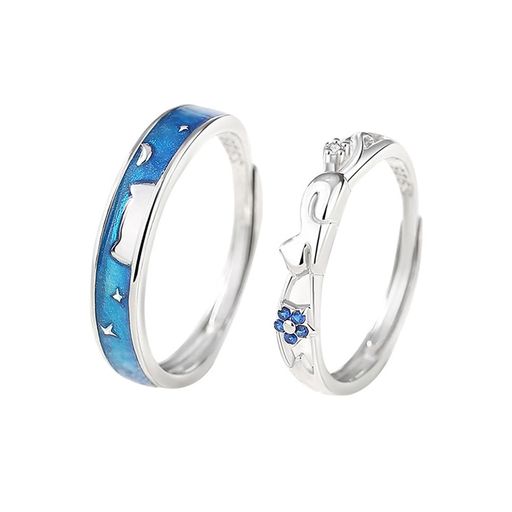 [MIKAMU]猫の肉球愛の証ペアリングレディースリング猫肉球メンズリング最高級ジルコニアシルバー925純..