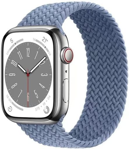 コンパチブルapplewatchアップルウォッチ用バンドiwatch柔らかいシリコーン糸混紡リサイクルヤーン素材ブレイデッドソロループ編組バンドapplewatch(2)