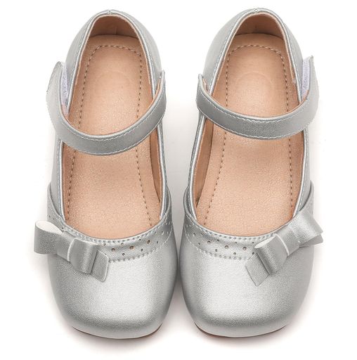 [WUIWUIYU]子供ヒール女の子ドレスシューズピアノ発表会フォーマル靴リボン飾り歩きやすい結婚式七五三..