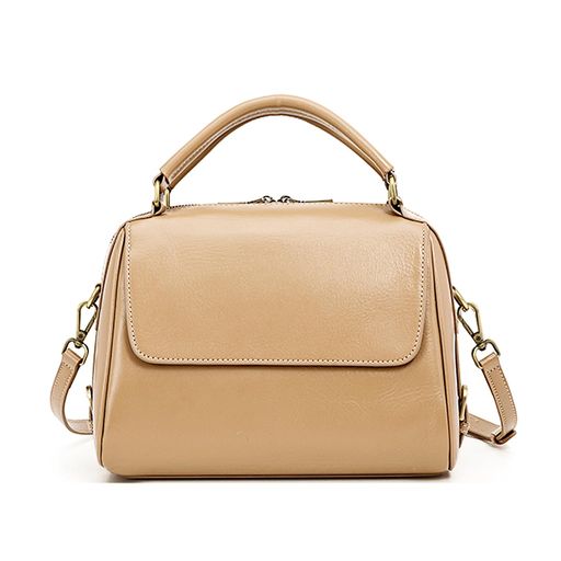 [MFFOR]ショルダーバッグ2way本革ハンドバッグ2種類のベルト付き大容量レディース底鋲付き斜め掛けバッグカジュアルシンプルおしゃれ斜め掛け肩掛け人気通勤(カーキ)